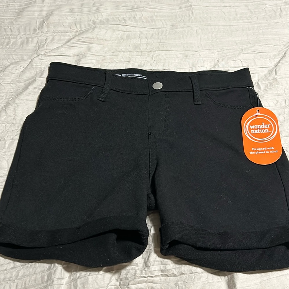 Kids black shorts